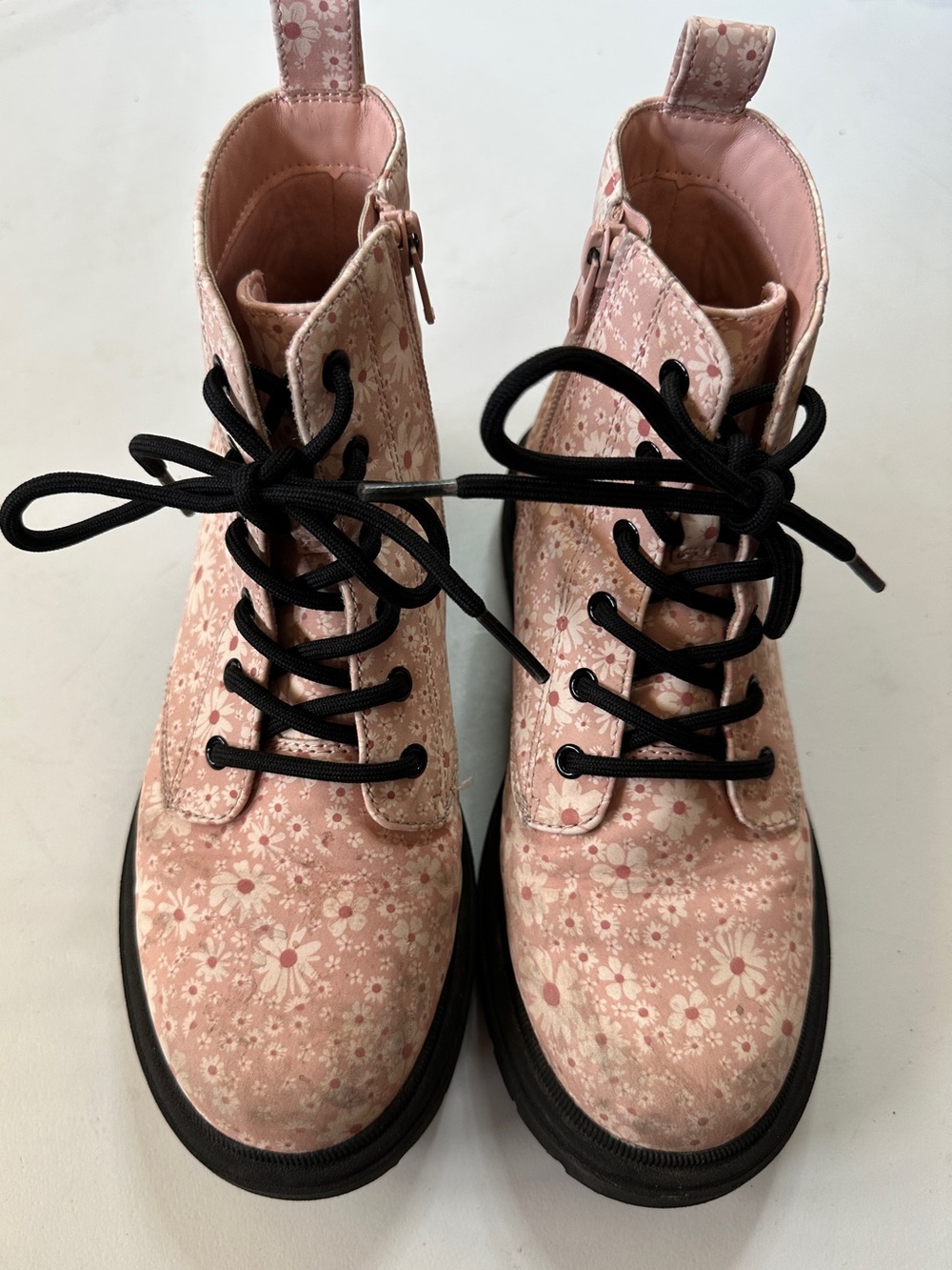 Pink Floral Boots (4Y/ 6W)